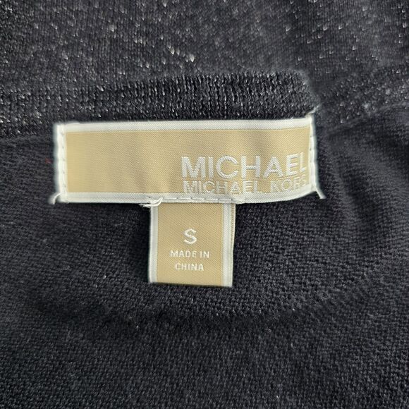 Michael Michael Kors Black Metallic One Shoulder Sweater Size S - Picture 4 of 7